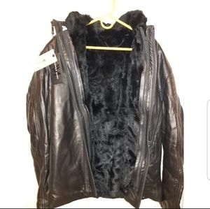 Andrew MarcGenuine Rabbit Fur Lining Coat